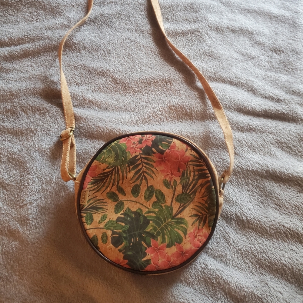 Tropical Natural Cork purse